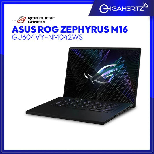 Asus ROG Zephyrus M16 (2023) GU604VY-NM042WS Gaming Laptop | 16" QHD+ WQXGA | i9-13900H | GeForce RTX 4090 | 32GB RAM | 2TB SSD | WIN 11